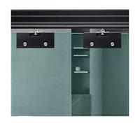 Kit di hardware per porta della doccia scorrevole in vetro resistente, extra lungo, per porte a scomparsa, da 0,9 m a 7,2 m, ideale per bagno, camera da letto e balcone (1,2 m)