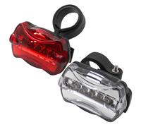 kit di illuminazione a batteria su manubrio e reggisella con LED P2R Noir