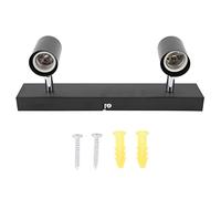 Kit di Illuminazione a Binario a 2 Luci, E27 Moderno LED Apparecchi di Illuminazione a Binario a Soffitto Faretto a Soffitto con Testa Flessibile Rotante per Armadietto da