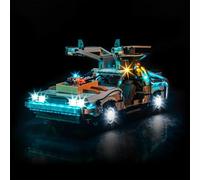 Kit di illuminazione a LED per Lego 10300 Back to The Future Time Machine - Luci personalizzate da montare, compatibile con questo modello (Modello Non Incluso)(versione telecomando)
