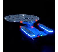 Kit di illuminazione a LED per LEGO 10356 Star Trek: U.S.S. Enterprise NCC-1701-D - Luci personalizzate da montare, compatibile con questo modello (modello non incluso)