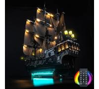 Kit di illuminazione a LED per Lego 10365 Captain Jack Sparrow's Pirate Ship - Luci personalizzate da montare, Compatibile con questo modello (Modello Non Incluso)(versione telecomando)