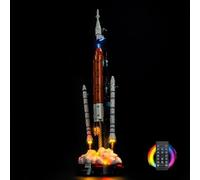 Kit di illuminazione a LED per Lego 42221 NASA Artemis Space Launch System Rocket - Luci personalizzate da montare, compatibile con questo modello (modello non incluso) (versione telecomando)