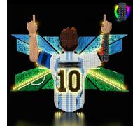 Kit di illuminazione a LED per Lego 43018 Lionel Messi Celebration - Luci personalizzate da montare compatibili con questo modello (Modello Non Incluso)(versione B)