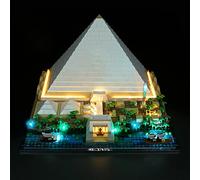 Kit di illuminazione a LED per Piramide di Cheops, set fai da te per Lego Architecture Great Pyramid of Giza 21058