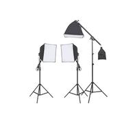Kit di illuminazione da studio - HELLOSHOP26 - 3 lampade LED - Risparmio energetico - Luce morbida - Treppiedi regolabili