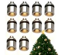 Kit di illuminazione della casa delle bambole Luci miniatura per la casa delle bambole 10PCS Mini luci elettriche senza fili bianco caldo casa delle bambole a batteria Piccole luci per l'artigianato