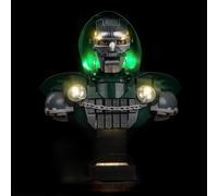 Kit di illuminazione LED per Lego 76345 Doctor Doom Bust (kit Only) | Installazione semplice, cablaggio discreto, ed effetti di illuminazione cinematografica per sublimare il tuo modello