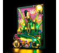 Kit di illuminazione LED standard per Lego 75685 Emerald City Wall Art - Luci personalizzate da montare, compatibile con questo modello (Modello Non Incluso)