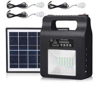 Kit Di Illuminazione Per Generatore Solare Portatile, Sistema Di Generatore Elettrico Ad Energia Solare Da 6000 MAh Con Pannelli Solari Per Backup Di Emergenza Domestico Da Campeggio All'aperto