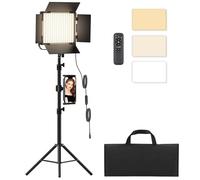Kit di illuminazione per video fotografia, luci a LED bicolore per studio video con dimmerabile 2500 K ~ 8500 K e supporto per luce da 79 pollici per fotocamera registrazione foto riprese riprese