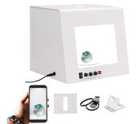 Kit di illuminazione professionale for fotografia di gioielli con funzione di rotazione elettrica a 360°, configurazione for immagini straordinarie di pietre preziose e gioielli, velocità regolabile