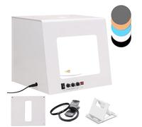 Kit di illuminazione professionale for gioielli con funzione di rotazione elettrica a 360°, velocità regolabile, supporto for appendere, illuminazione fotografica con 4 luci di riempimento, supporto