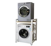 Kit di impilamento per lavatrice e asciugatrice con ripiano, unità di stoccaggio per lavatrice regolabile in altezza per lavatrice per bagno, balcone, lavanderia, capacità di carico 400kg
