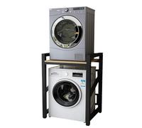 Kit di impilamento per lavatrice e asciugatrice con ripiano, unità di stoccaggio per lavatrice regolabile in altezza per lavatrice per bagno, balcone, lavanderia, capacità di carico 400kg