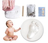 Kit di impronte per le mani del bambino - Argilla alimentare di alta qualità, impronte di mani e zampe di cane | Kit sicuro e divertente, per creare ricordi memorabili di e animali