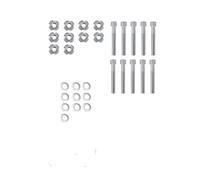 Kit di impugnatura for mani e piedi for giochi sportivi, for parete da arrampicata, in legno, for staffa del telaio(Sliver 10pcs)