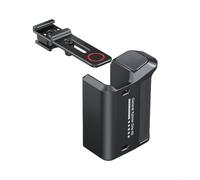 Kit di impugnatura in metallo, accessori per fotocamera antiscivolo, per DJI Action 5 Pro, supporto anti-goccia con pulsante di chiusura e gabbia, compatibile con Ace/Ace Pro1/2, ACTION4/3/5PRO (nero)