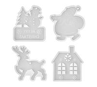 Kit Di In Resina Flessibile: Forme Per Colata Di Cemento, Forma Di Argilla Siliconica, Decorazioni Festive Riutilizzabili | Set Affidabile Per La Creazione Di Ciondoli, Per Realizzare Regali Un