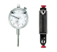 Kit di indicatori da 0 a 1 pollice con quadrante in alluminio antiriflesso in ottone, base magnetica, punti di contatto in acciaio temprato, fori di montaggio multipli da 0,001 pollici, precisione per