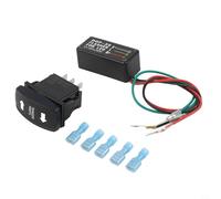 Kit di indicatori di direzione a relè lampeggiante a LED per ATV, UTV, moto, con interruttore a bilanciere SPDT e dimensioni standard di montaggio