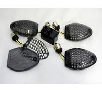 Kit Di Indicatori LED Neri Suzuki DL 650 1000 V Strom Dal 2012 Segnali Fumè