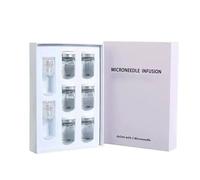 Kit di infusione di micro aghi facciale, siero micro facciale,con peptidi di collagene e acido ialuronico, serraggio della pelle,anti-invecchiamento e rughe lisce, per tutti i tipi di pelle,2+6盒