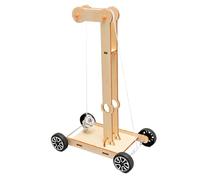 Kit di ingegneria Small Cart - Creative Toy Build, Simple Mechanics Kit | Strumento scientifico interattivo con mobili per la ricerca di bambini, progetti di vacanze, eventi regalo, Gebu