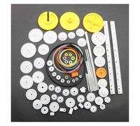 Kit di ingranaggi in plastica da 82 pezzi/set, kit accessori fai te for assortimento for auto giocattolo per generatore fai da te