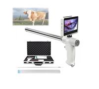 Kit di inseminazione artificiale visiva for bovini/cavalli, con monitor ad alta definizione regolabile a 360° for fattorie, mucche, cammelli, cavalli, sonda riscaldata da 13,78 pollici(Cows)