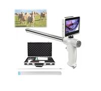 Kit di inseminazione artificiale visiva for bovini/cavalli, con monitor ad alta definizione regolabile a 360° for fattorie, mucche, cammelli, cavalli, sonda riscaldata da 13,78 pollici(Pig.sheep.dog)