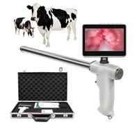 Kit di inseminazione veterinaria con fotocamera da 5 MP e sonda in acciaio inox, endoscopio visivo e pistola per inseminazione