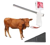 Kit di inseminazione visiva con fotocamera da 15 MP e sonda in acciaio inox, pistola professionale per inseminazione artificiale per allevamento di bovini e bestiame