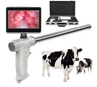 Kit di inseminazione visiva professionale per bovini/mucche/cavalli, pistola AI per inseminazione artificiale di animali con schermo LCD visivo, kit di allevamento veterinario, per fattoria e ranch
