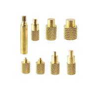 Kit di Inserimento Dado Caldo In Ottone per Accessori per Stampa 3D, Testa Filettata per Saldatore Termico, Punte M2-M8 per Saldatura 936 T65 T85 HS01