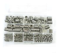 Kit di inserti filettati in acciaio inox 304, 200 pezzi, per rinforzi filettati M3 M5 M6 M8 M10 e supporto per uso ripetuto