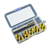 Kit di inserti filettati per candele con inserti M14 x 1,25 mm, kit per rifilare la testa del cilindro Repla
