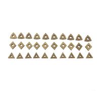 Kit di inserti in carburo 30 pezzi CNMG431 WNMG431 TNMG331 TNMG331 Lame CNC per tornio per lavorazione dell'acciaio con presa forte e vantaggi di velocità nel taglio su larga scala