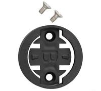 Kit di inserti per montaggio su computer da bicicletta, adattatore staffa cronometro ABS per Garmin per Wahoo per Bryton per computer da bicicletta GPS Cateye, copertura testa nera con viti M3 per