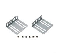 Kit di installazione autoradio comune 2 DIN con staffa di montaggio MP5 e supporto per lettori DVD CD, accessori di montaggio in metallo, argento