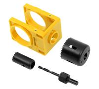 Kit di installazione completo per serratura della porta per catenaccio e pomello, con guida regolabile e seghe a tazza per un facile montaggio