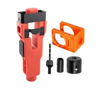 Kit di installazione di Blocco porta - Guida di taglio fori Tutto in , Strumento di preparazione della porta in legno regolabile | Parti di ricambio di Blocco, modello di trapano hardware