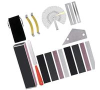 kit di installazione per chitarra Kit di riparazione per chitarra da 18 pezzi Kit lucidato per barra di livellamento per chitarra acustica Accessori per basso elettrico Strumenti di manutenzione