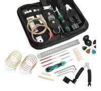 kit di installazione per chitarra Kit Di Strumenti Di Riparazione Per La Manutenzione Della Chitarra Strumenti Organizzatore Di Corde Strumento Di Misurazione Del Calibro Del Righello Di Azione Delle