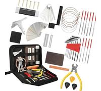 kit di installazione per chitarra Set Di Strumenti Per La Riparazione Di Chitarra Strumenti A Corda Strumenti Per La Manutenzione Della Tastiera Borsa Per Strumenti Di Riparazione Per Chitarre