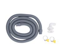 Kit di installazione per pompa di sentina da 750 GPH, tubo per pompa di sentina resistente ad alta pressione con raccordo a 90 gradi e valvola di non ritorno, kit di tubazioni mari (Bianca)