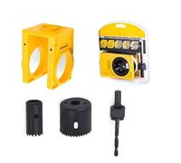 Kit di installazione per serratura della porta con tagliapasta in acciaio al carbonio da 54 mm e 25 mm e guida regolabile per porte in legno