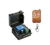 Kit di Interruttore A Distanza A Singolo Canale 12V 10A - Ricevitore Relè Impermeabile con Telecomando A Pulsante Singolo In Legno
