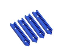 Kit di intersezione for binario a T professionale, rosso/blu/argento, lunghezza 100 mm, utensili for binario a T for carpenteria, 4 pezzi (rosso)(Blue)