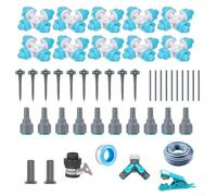 Kit di irrigazione a goccia, 1 set di irrigazione automatica ABS a risparmio idrico, per aiuole, orti, serre e cesti sospesi (B)